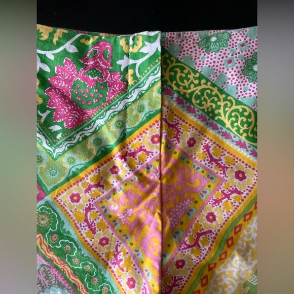 LIDI Colorful Spring Floral Patchwork Shorts sz 10 - Picture 3 of 11